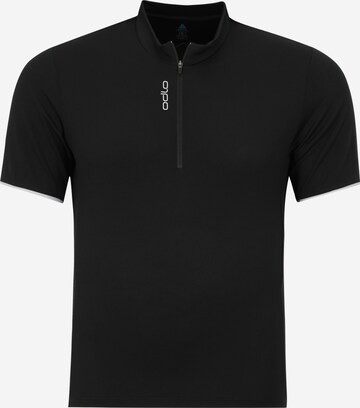 ODLO Λειτουργικό μπλουζάκι 'Essential' σε μαύρο: μπροστά