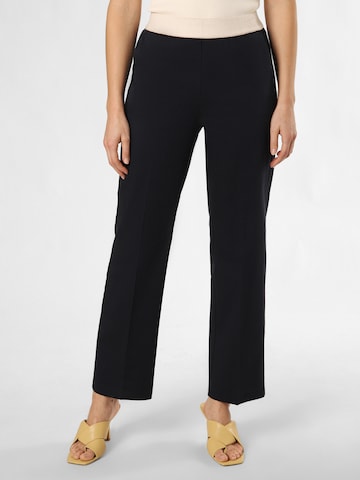 Rosner Pleat-Front Pants 'Mara' in Blue: front