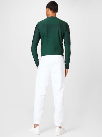 Effilé Pantalon de sport Lacoste Sport en blanc