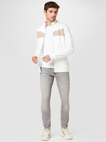 Elias Rumelis Zip-Up Hoodie in White