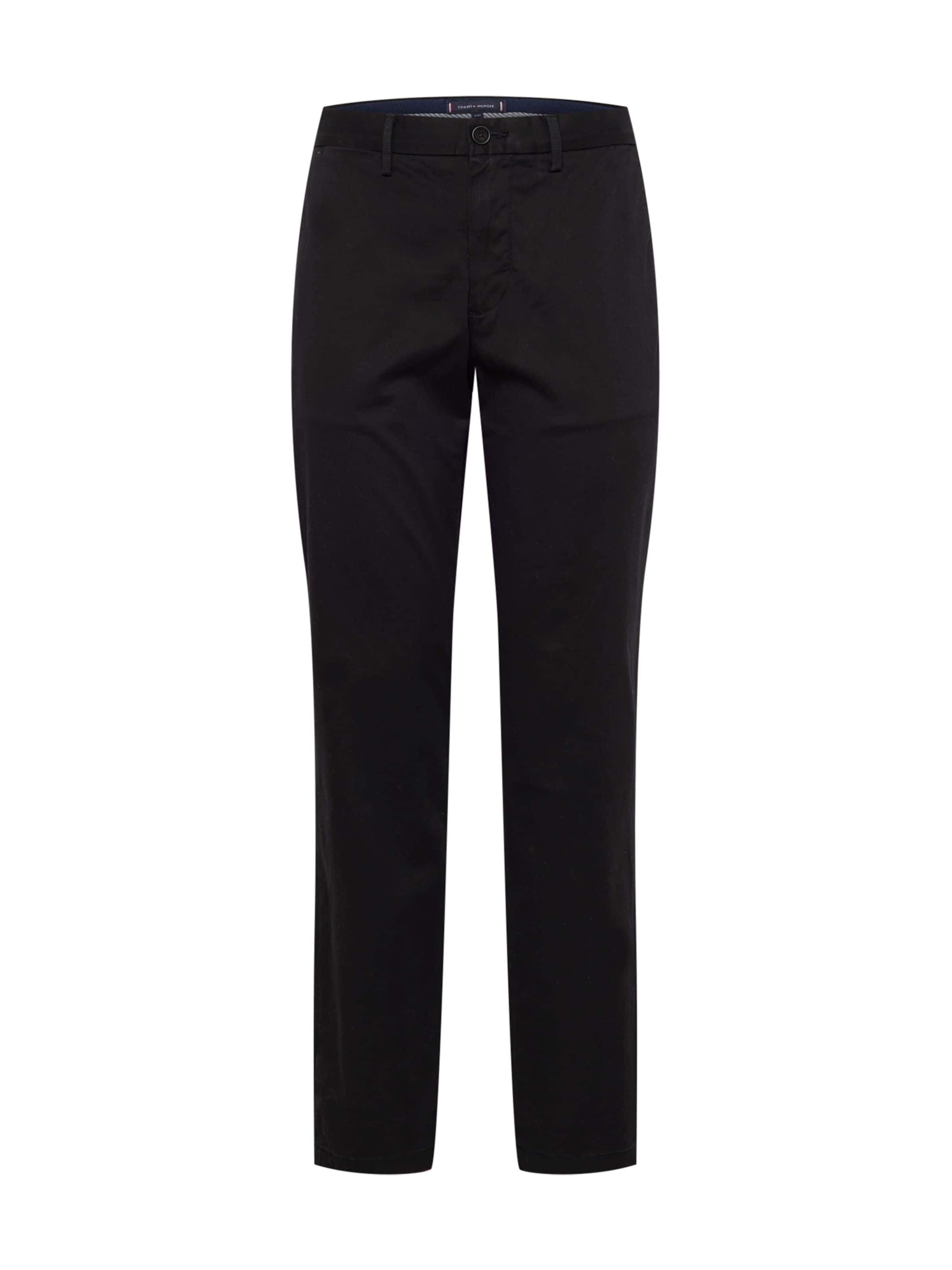 Regular Pantalon chino 'Denton' TOMMY HILFIGER en noir : devant