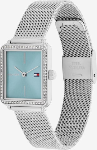 TOMMY HILFIGER Analoginen kello 'TEA TANK' värissä hopea: etupuoli