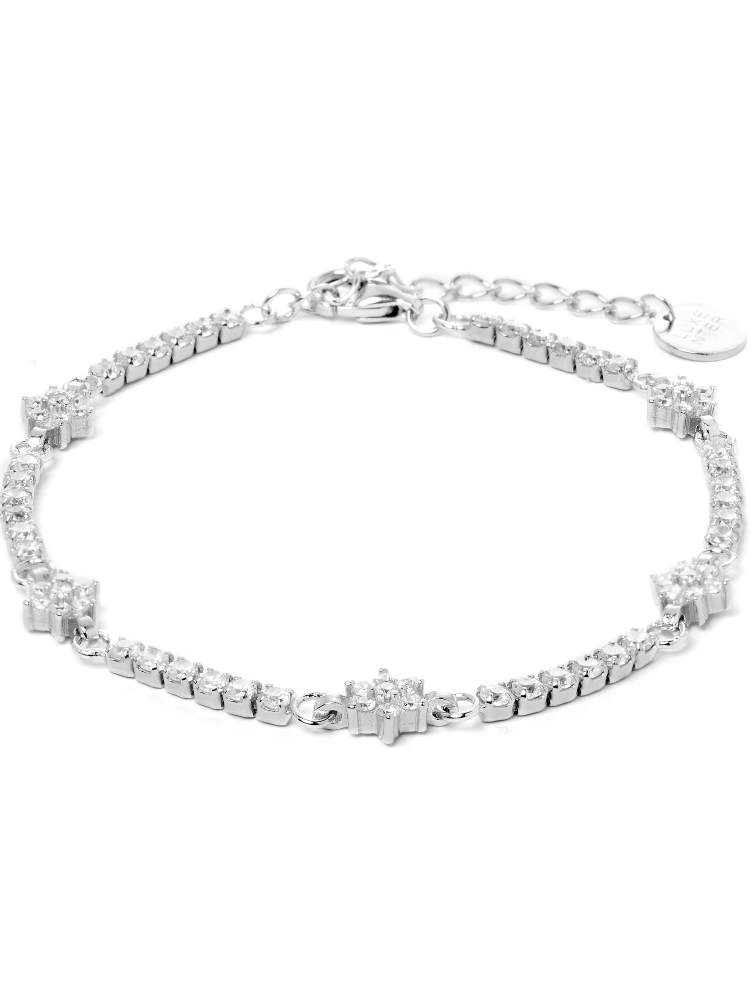 Luxenter Armband 'Dader' i silver: framsida