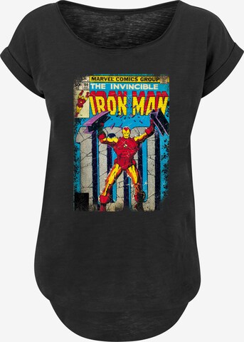 T-shirt 'Marvel Iron Man Cover' F4NT4STIC en noir : devant