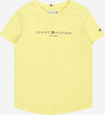 TOMMY HILFIGER Koszulka 'ESSENTIAL' w kolorze żółty: przód