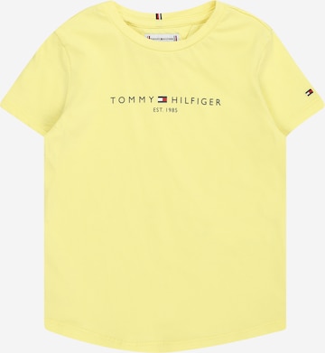 Maglietta 'ESSENTIAL' di TOMMY HILFIGER in giallo: frontale