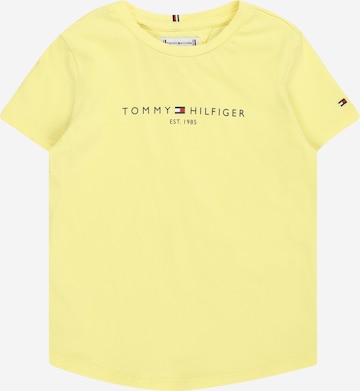 TOMMY HILFIGER Μπλουζάκι 'ESSENTIAL' σε κίτρινο: μπροστά