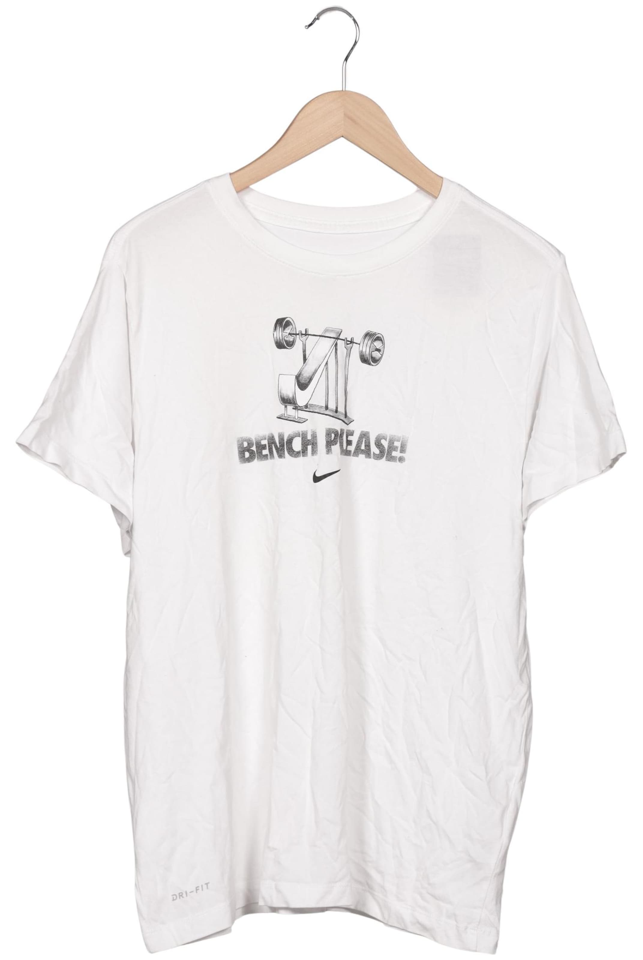 NIKE T-Shirt L in Weiß: Vorderseite