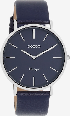 OOZOO Analog Watch in Blue: front