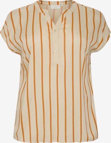 Camicia da donna 'Sida' di KAFFE CURVE in beige: frontale