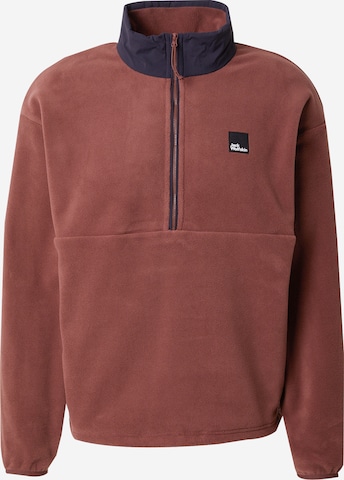 JACK WOLFSKIN Sportpullover 'SUMETRO' in Braun: Vorderseite