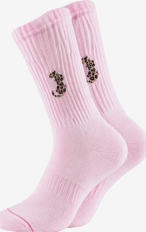 ooley Socks in Pink: front