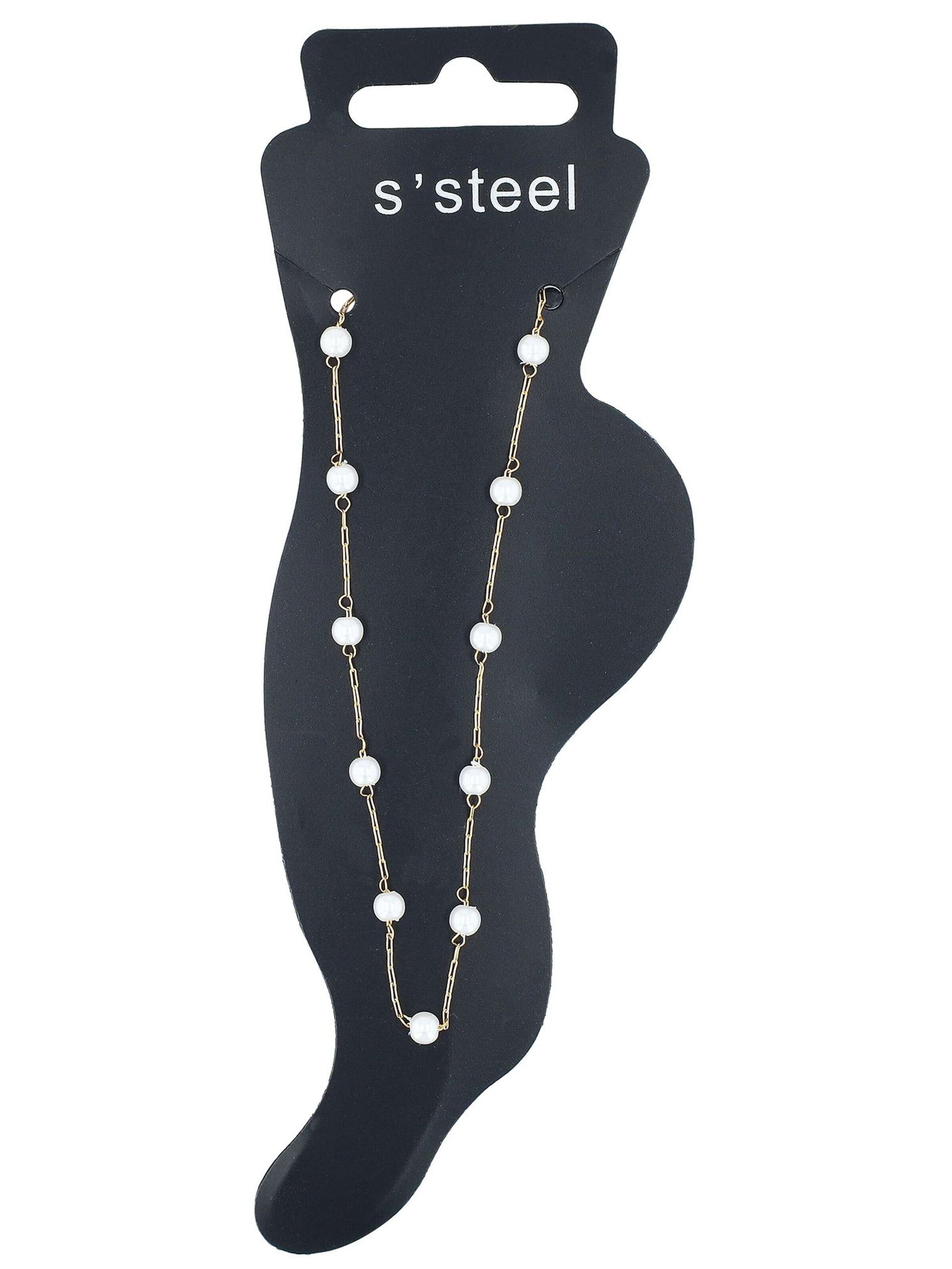 Akzent Fußschmuck 'Dafi, langlebig'‌‌‌‌ in Gold: Vorderseite
