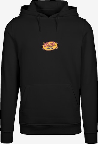 Sweat-shirt 'King of Dad Jokes Witziges Vatertagsmotiv' F4NT4STIC en noir : devant