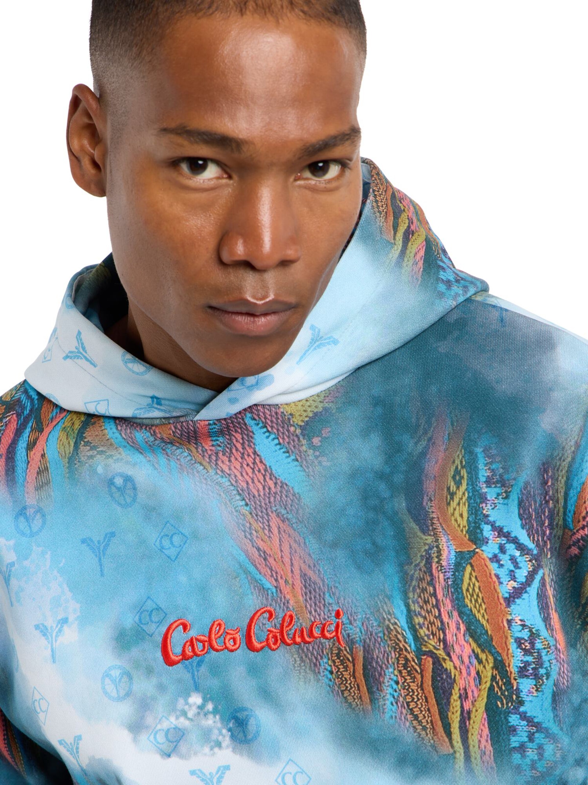 Carlo Colucci Sweatshirt ' Diretto ' in Blauw