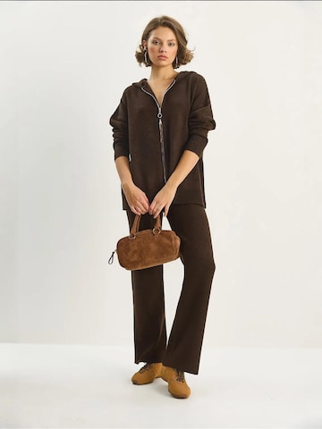 Bianco Lucci Pantsuit in Brown