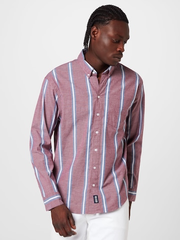 HOLLISTER Regular fit Button Up Shirt 'WEBEX' in Red: front