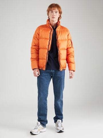 BLEND Between-season jacket in Orange