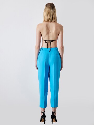 Ipekyol Regular Pleat-Front Pants in Blue