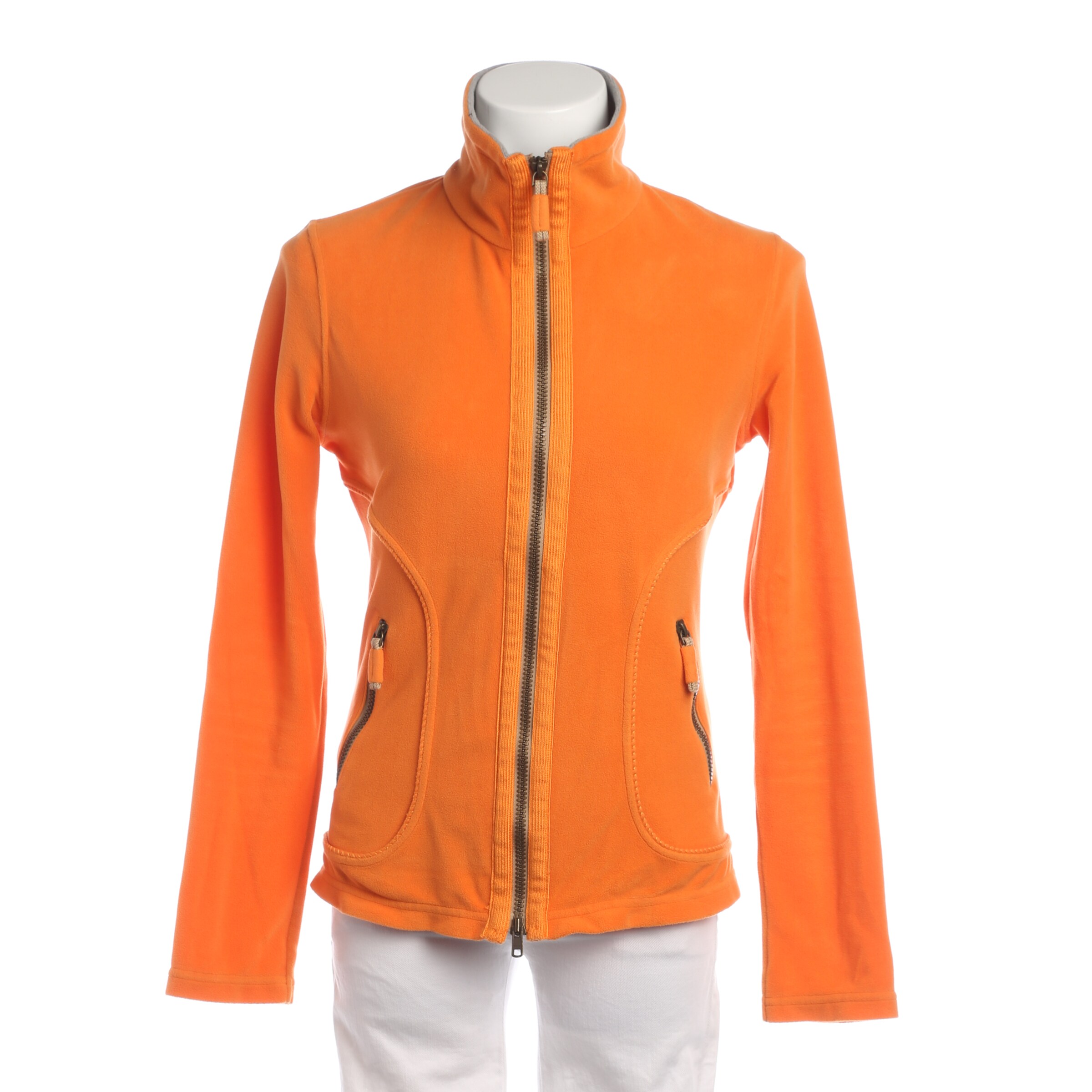 Frauenschuh Sweatshirt / Sweatjacke in M in orange, Produktansicht