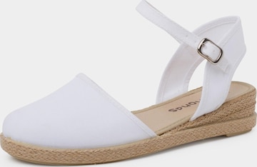 Pisamonas - Sandalias en blanco: frente