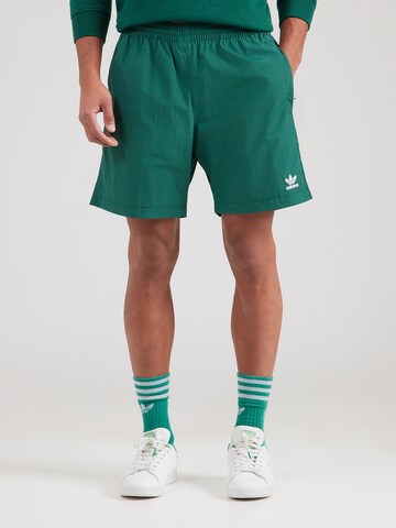 žalia ADIDAS ORIGINALS Laisvas Kelnės 'Trefoil Essentials': priekis