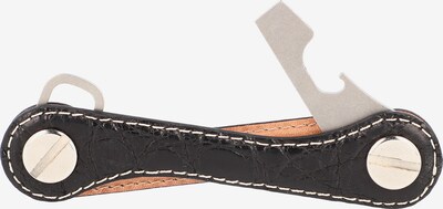 Keykeepa Sleutelhanger 'Leather' in de kleur Zwart, Productweergave