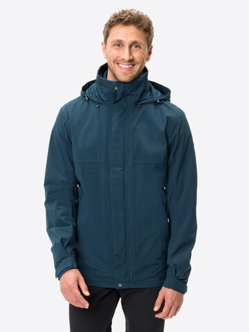 VAUDE Outdoorjas 'Rosemoor' in Blauw: voorkant