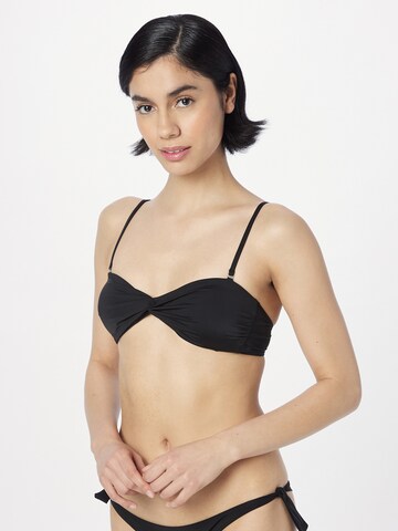 BILLABONG Bandeau Sports bikini top in Black: front