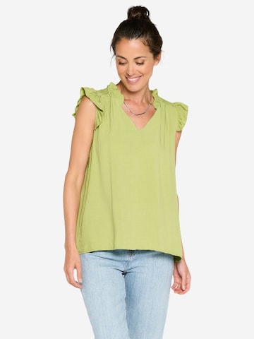 LolaLiza - Blusa en verde: frente