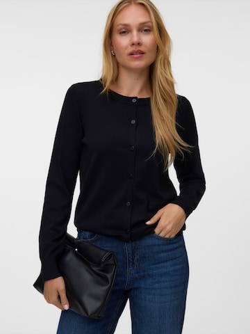 VERO MODA Knit Cardigan 'VMSilje' in Black: front