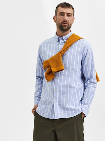 Regular fit Camicia 'RICK' di SELECTED HOMME in blu