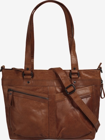 Spikes & Sparrow Shopper in Bruin: voorkant