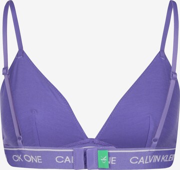 Calvin Klein Underwear Triangle Bra 'Unlined' in Purple