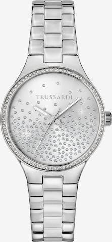 Trussardi Analoguhr in Silber: Vorderseite