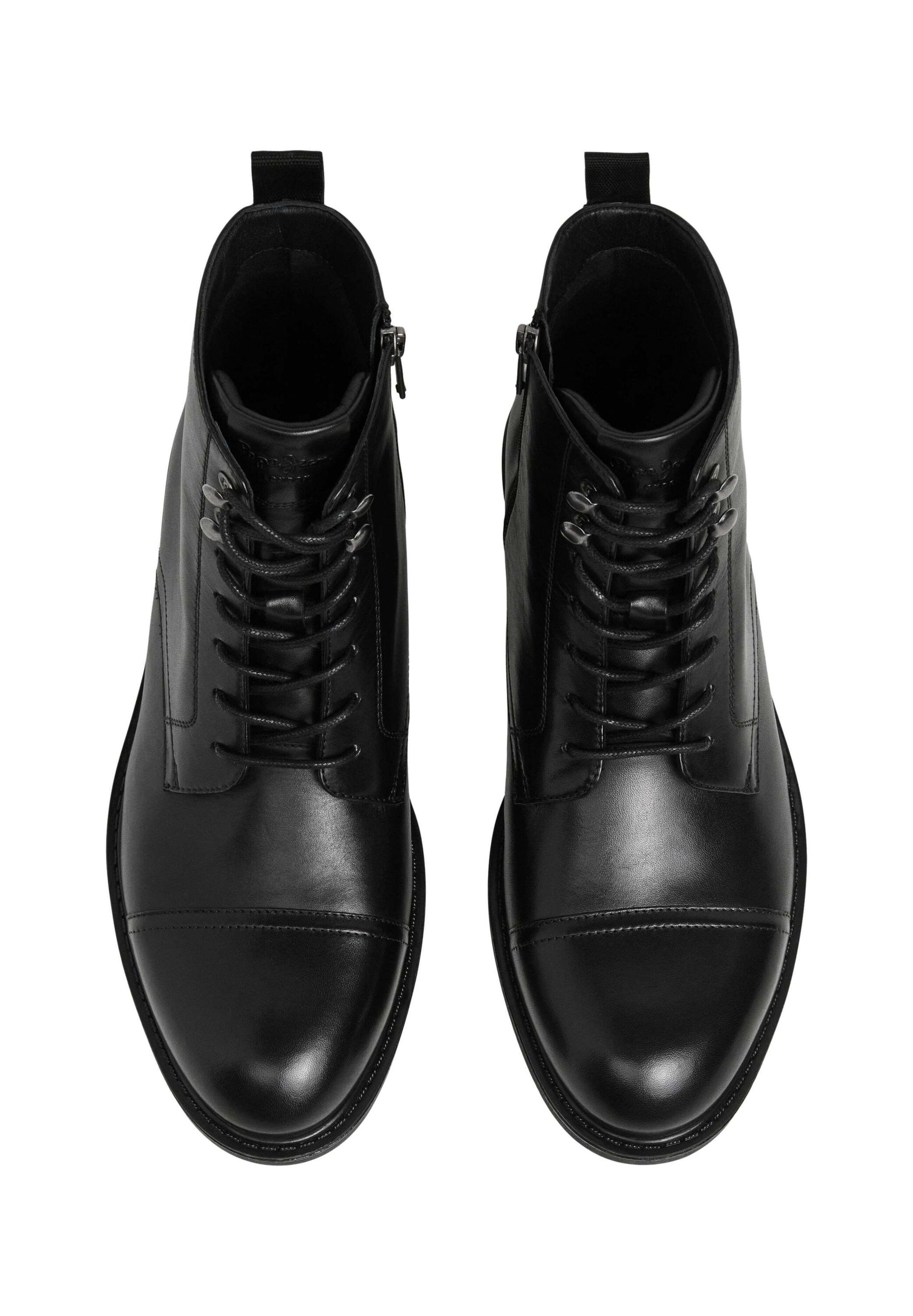 Pepe Jeans - Botas con cordones 'Hunters North' en negro