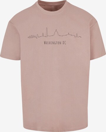 T-Shirt 'Washington' Merchcode en rose : devant