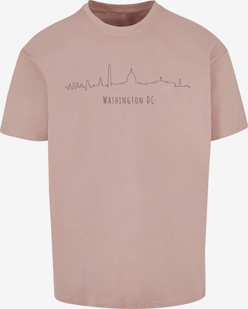 Merchcode T-Shirt 'Washington' in Pink: predná strana