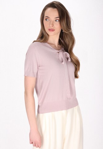 DreiMaster Klassik Свитер 'Classic Look' в Ярко-розовый
