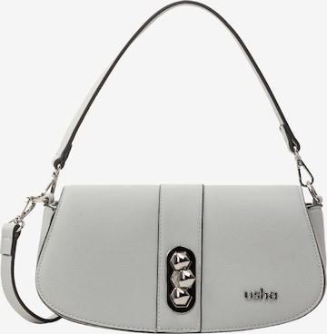 Borsa a spalla di usha BLACK LABEL in grigio: frontale