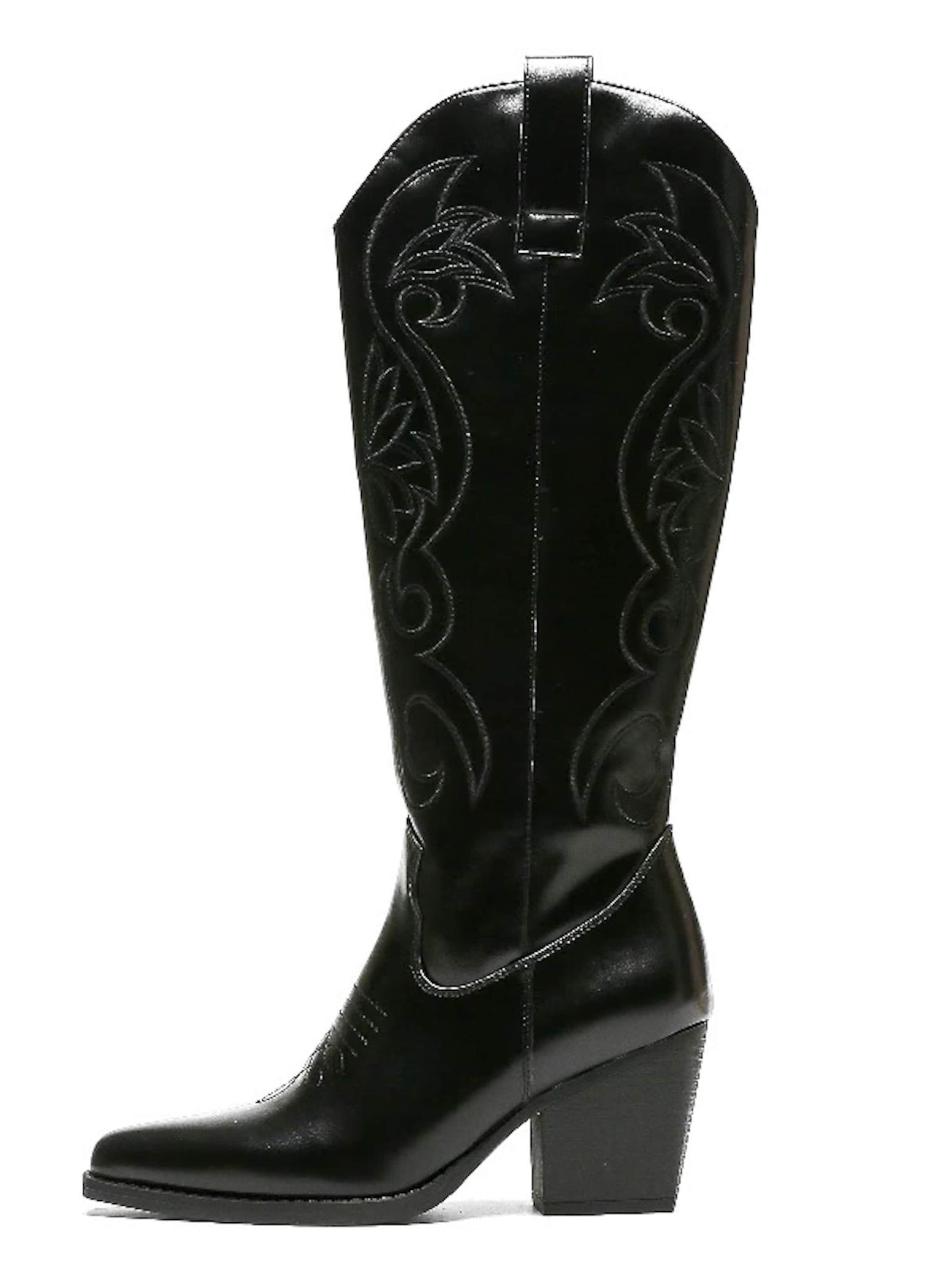 Bottes de cowboy Smile Favorites en noir : devant