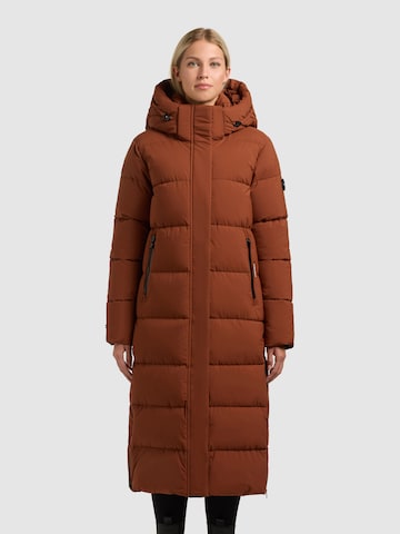 khujo Mantel 'Dote2' in Braun: Vorderseite