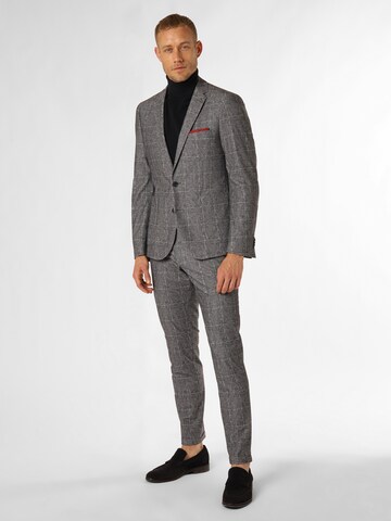 Finshley & Harding London Slimfit Pak in Grijs: voorkant