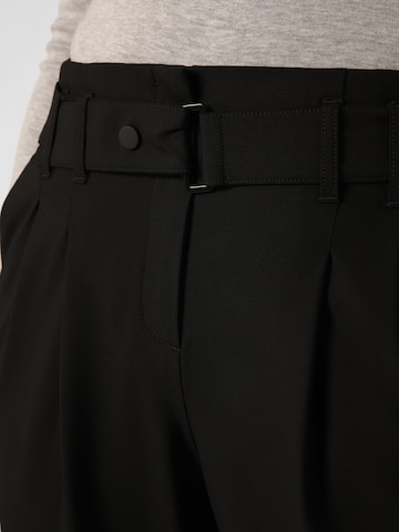 Raffaello Rossi Tapered Pleat-Front Pants 'Marin' in Black