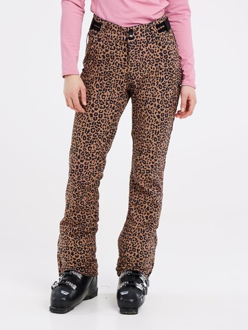 PROTEST Slimfit Sporthose 'PRTANGLE24'‌ in Braun