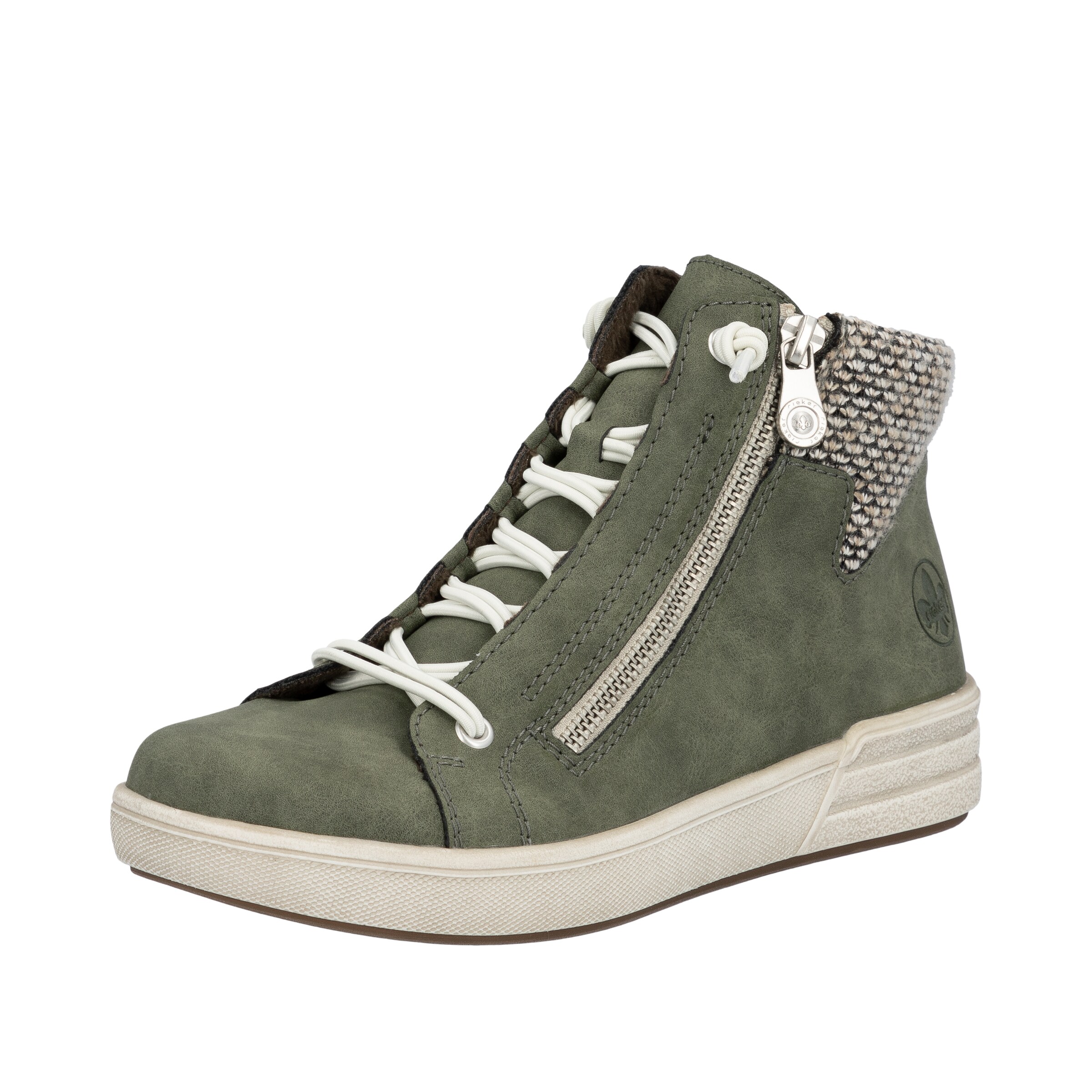Bottines à lacets Rieker en vert : devant
