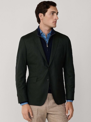 Hackett London Regular Fit Sakko in Grün: Vorderseite