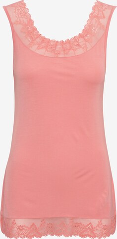 Cream Top 'Florence' in Orange: front