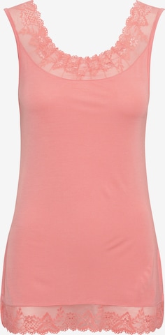 Cream Top 'Florence' in Orange: front