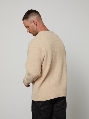 DAN FOX APPAREL Sweater 'Dario' in Beige